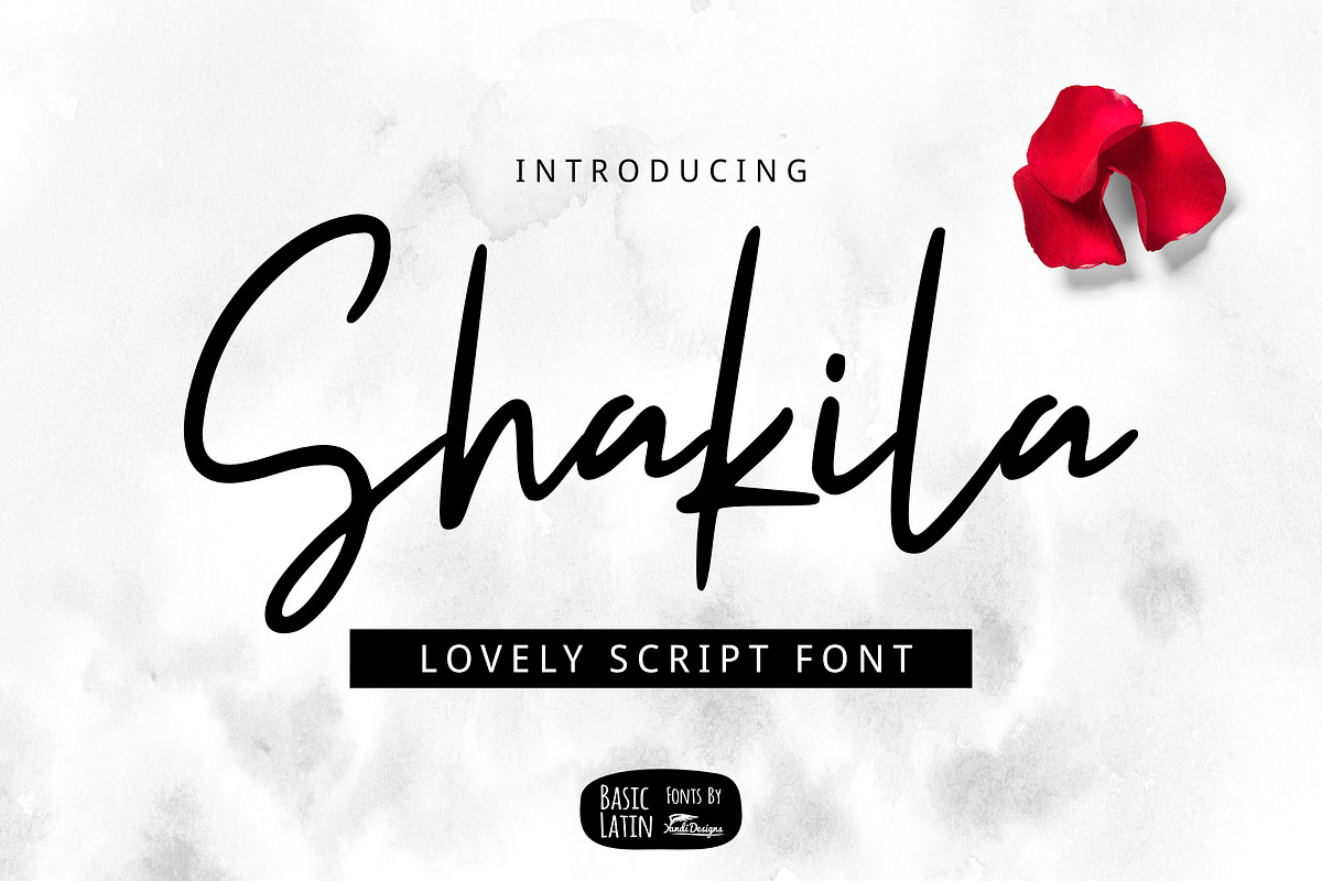 Shakila Script Font in Script Fonts - product preview 8