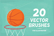 20 Vector Brushes Set
