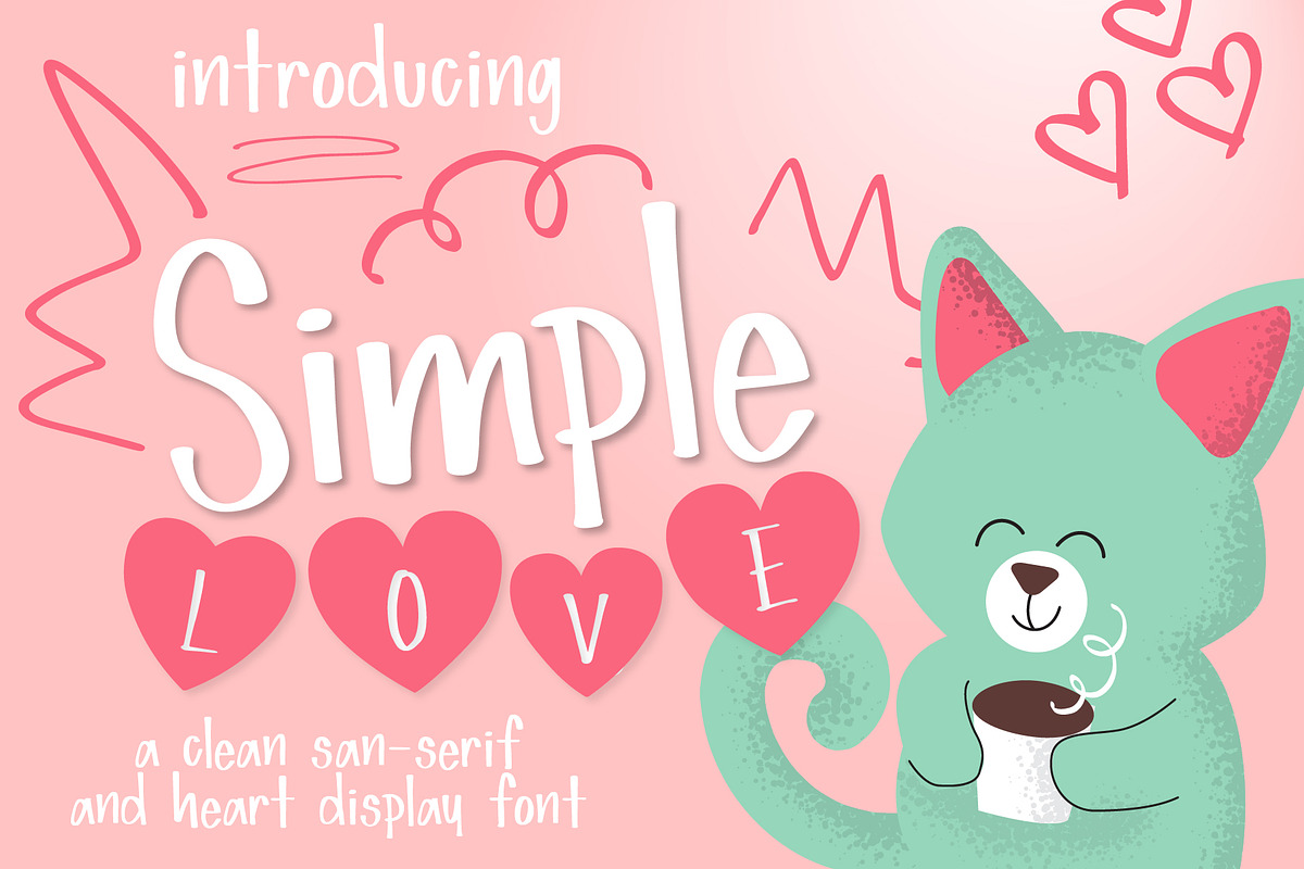 Simple Love Font in Love Fonts - product preview 8