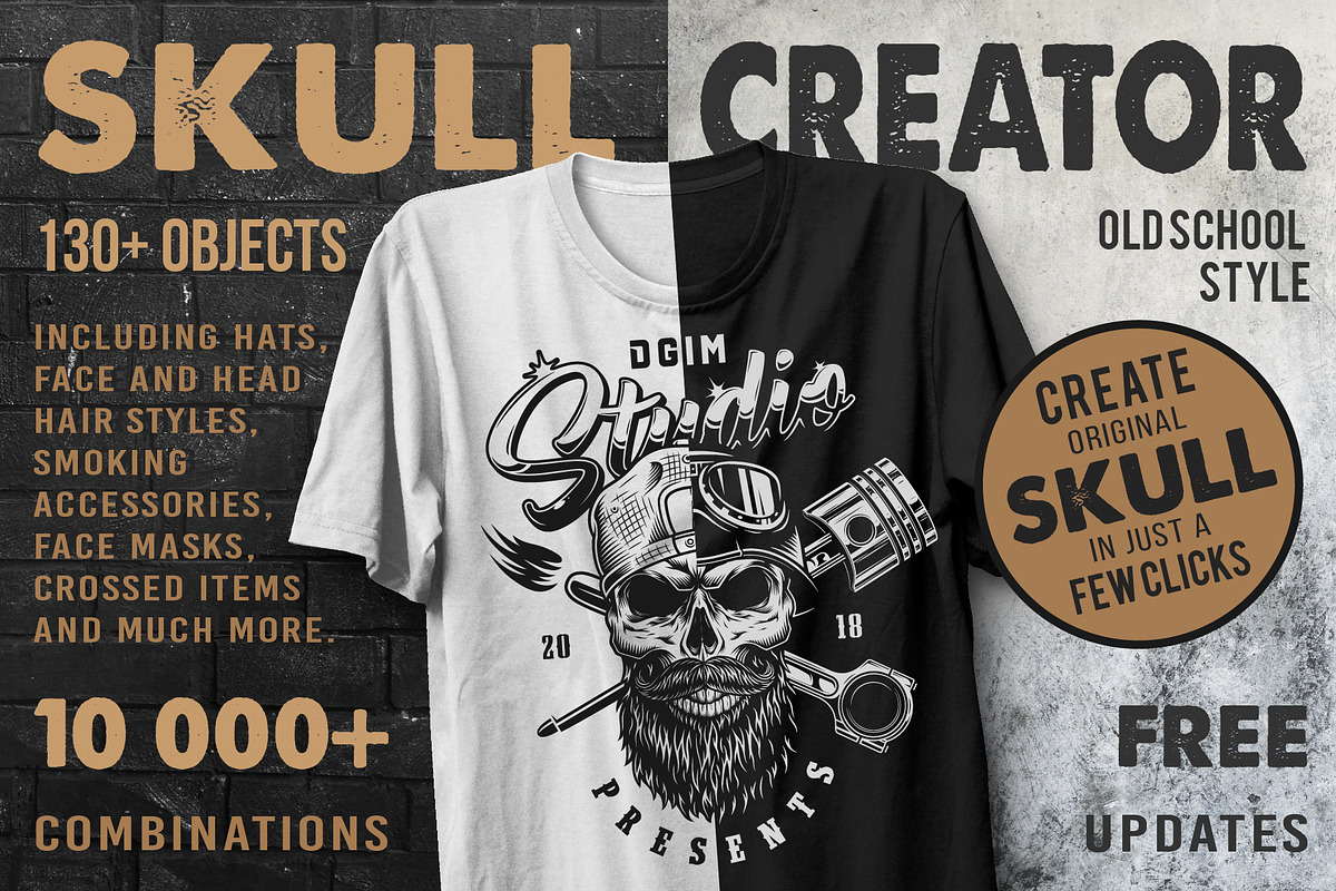 Skull creator in Templates - product preview 8