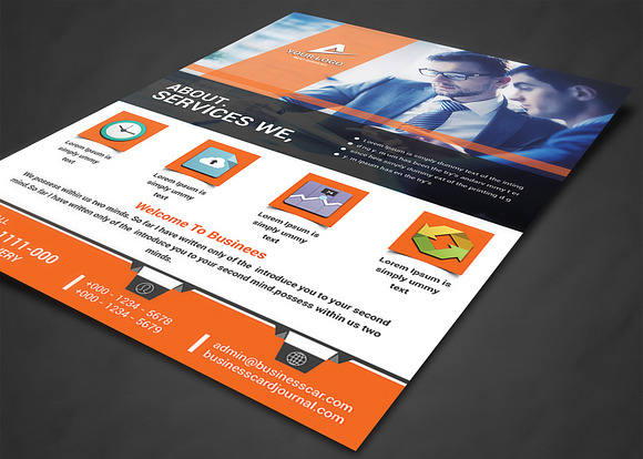 Business Planner Flyers Print Templa in Flyer Templates - product preview 1