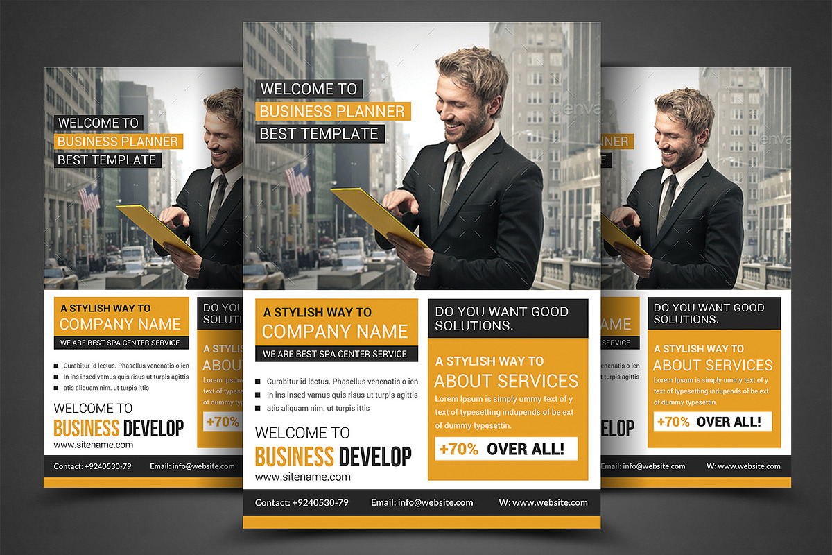 Professional Creative Corporate  Bus in Flyer Templates - product preview 8