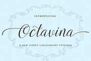 Octavina Script Calligraphy Typeface