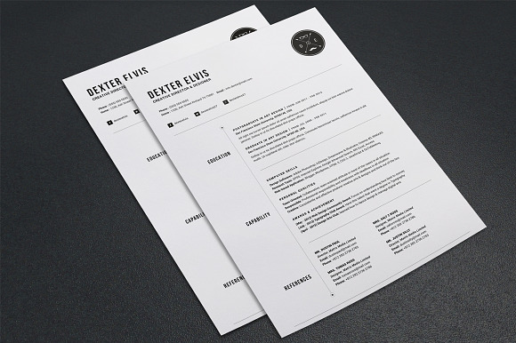 2 Pages Full Extent Resume CV in Resume Templates - product preview 2