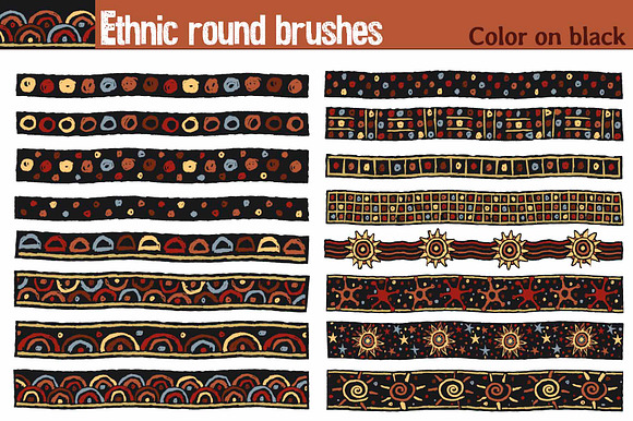 Ethnic round brushes in Add-Ons - product preview 9