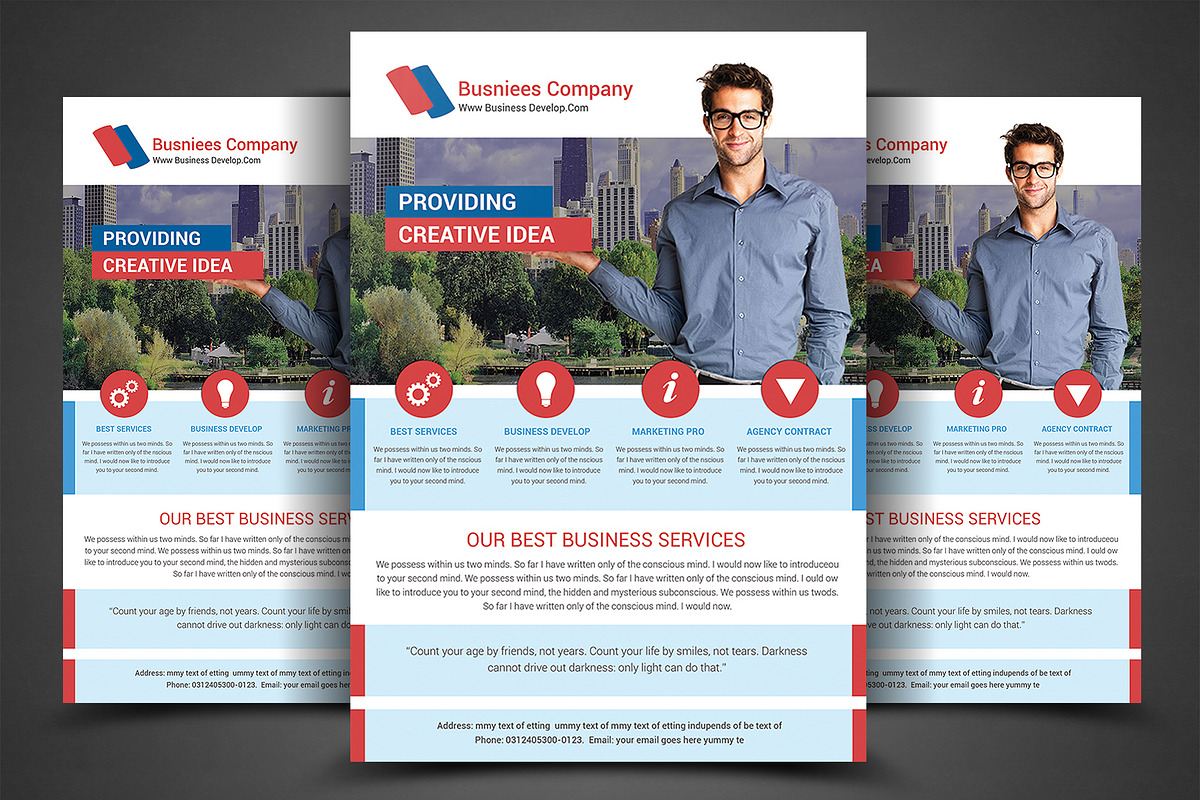 Business Flyer Print Template in Flyer Templates - product preview 8
