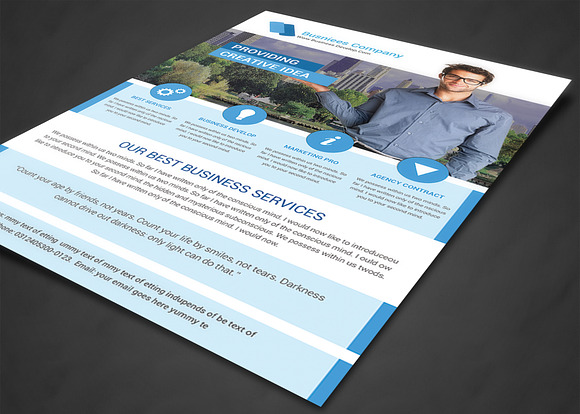 Business Flyer Print Template in Flyer Templates - product preview 1