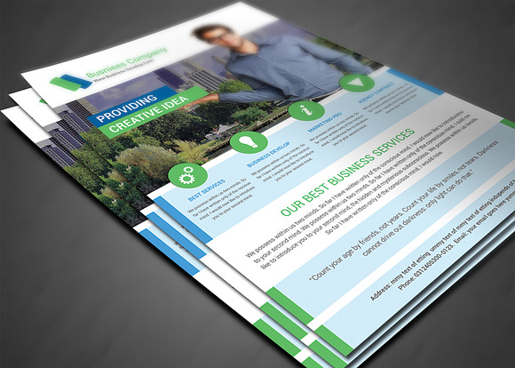 Business Flyer Print Template in Flyer Templates - product preview 2