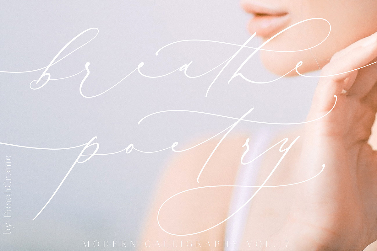 Breathe Poetry // Typography №17 in Script Fonts - product preview 8