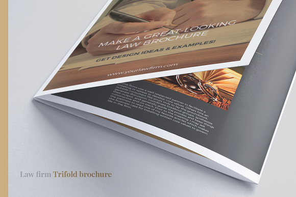 Law Firm Trifold brochure in Brochure Templates - product preview 3