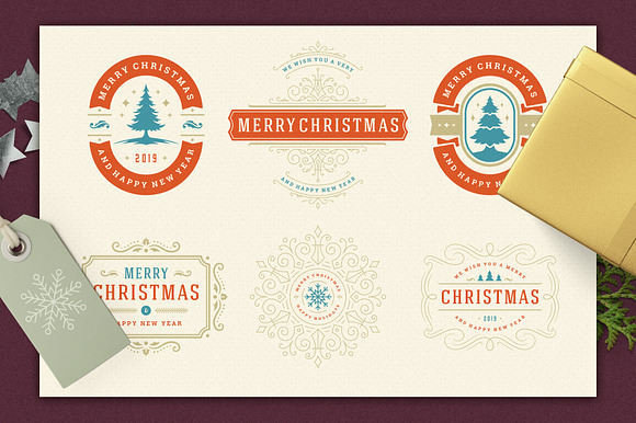 Christmas Retro Design Bundle in Illustrations - product preview 6