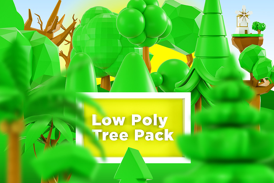 Low Poly Tree Pack in Objects - product preview 8