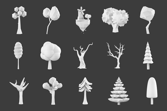Low Poly Tree Pack in Objects - product preview 7