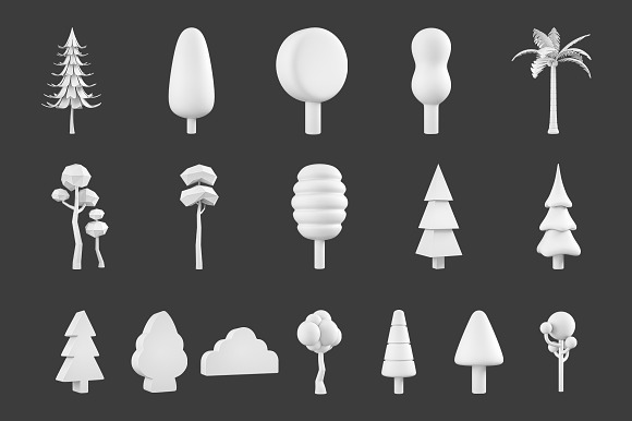 Low Poly Tree Pack in Objects - product preview 9