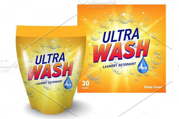 Laundry detergent package design