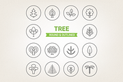 Circle tree icons