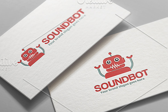 Sound Robot Logo in Logo Templates - product preview 1
