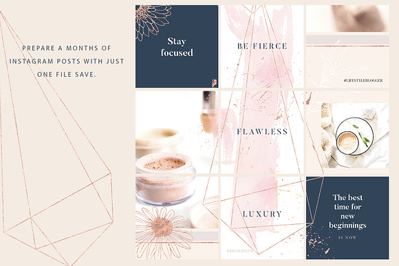 Luxury Instagram Posts and Stories in Instagram Templates - product preview 6