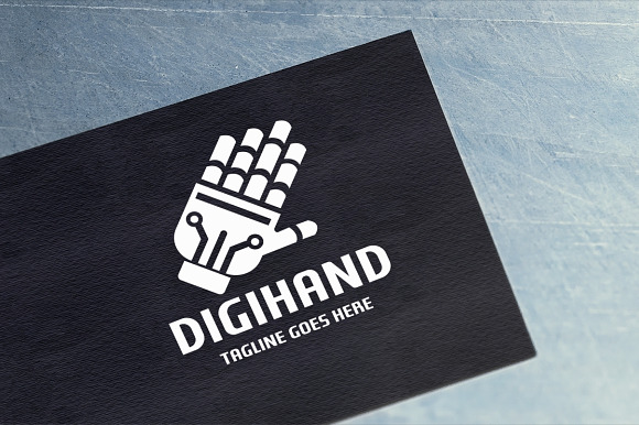 Digital Hand Logo in Logo Templates - product preview 4