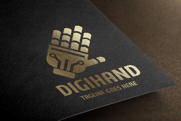 Digital Hand Logo in Logo Templates - product preview 5