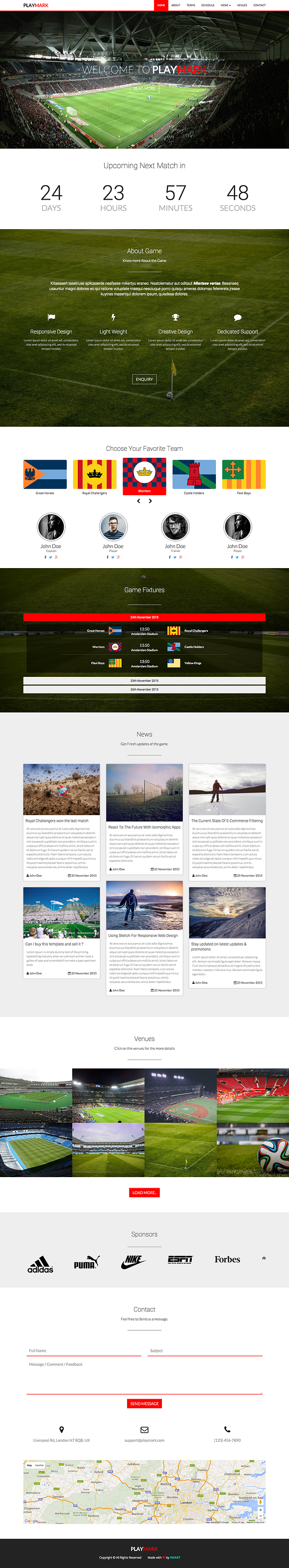 PlayMark - Sports Website Template in Website Templates - product preview 3