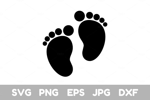 Download Baby Feet Svg | Custom-Designed Graphic Objects ~ Creative ...