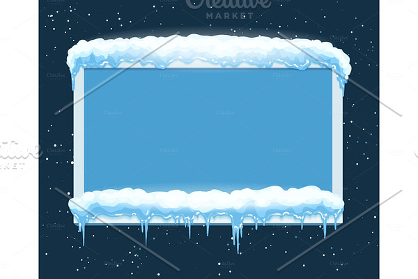 Ice winter frame