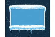 Ice winter frame