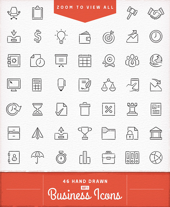 Hand Drawn Icons Bundle in Hand Drawn Icons - product preview 1
