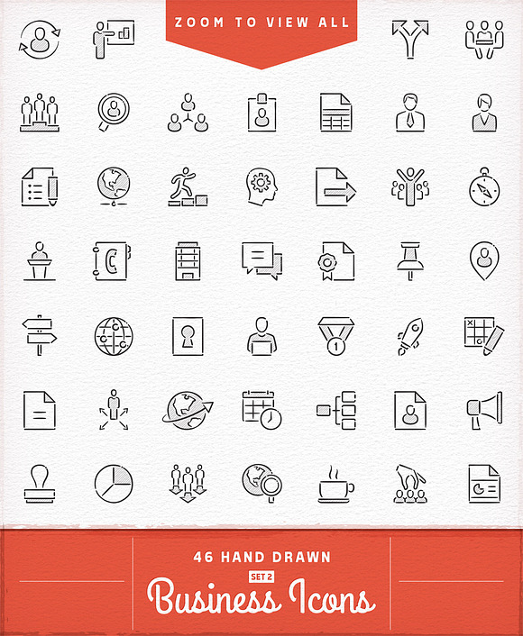 Hand Drawn Icons Bundle in Hand Drawn Icons - product preview 2