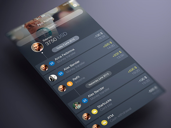 Finance App UI in Product Mockups - product preview 4