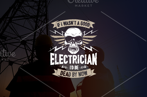Good Electrician - Typography Design in Illustrations - product preview 4