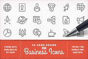 Hand Drawn Business Icons - Set 2