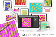 Gold Brush Pattern Studio Photoshop