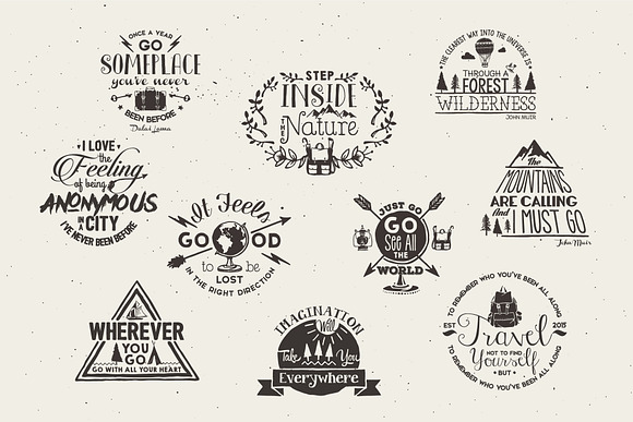 Wanderlust Logo Pack in Logo Templates - product preview 4