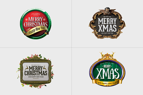Christmas Badges Templates in Logo Templates - product preview 6