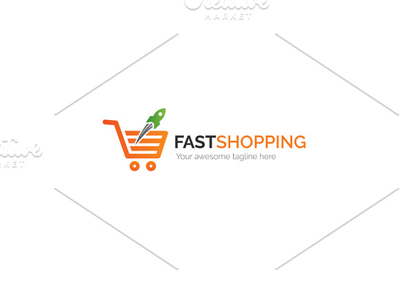 Fast Shopping Logo in Logo Templates - product preview 2