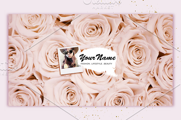 Pretty in Pink Youtube Channel Art in YouTube Templates - product preview 8