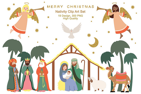 Nativity Birth of Jesus Christmas in Illustrations - product preview 1