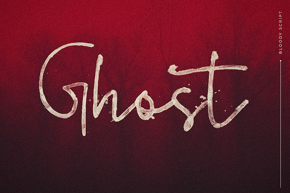 Bloody Script SVG Font in Scary Fonts - product preview 6