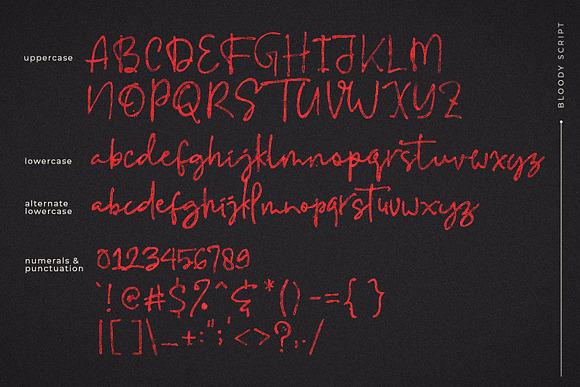Bloody Script SVG Font in Scary Fonts - product preview 14