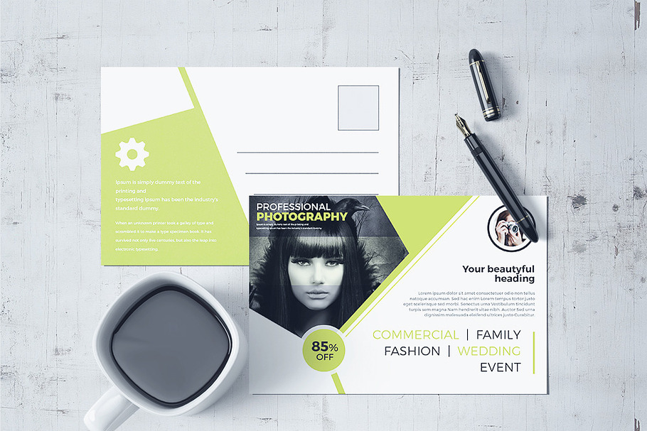 Post Card 46 in Postcard Templates - product preview 8