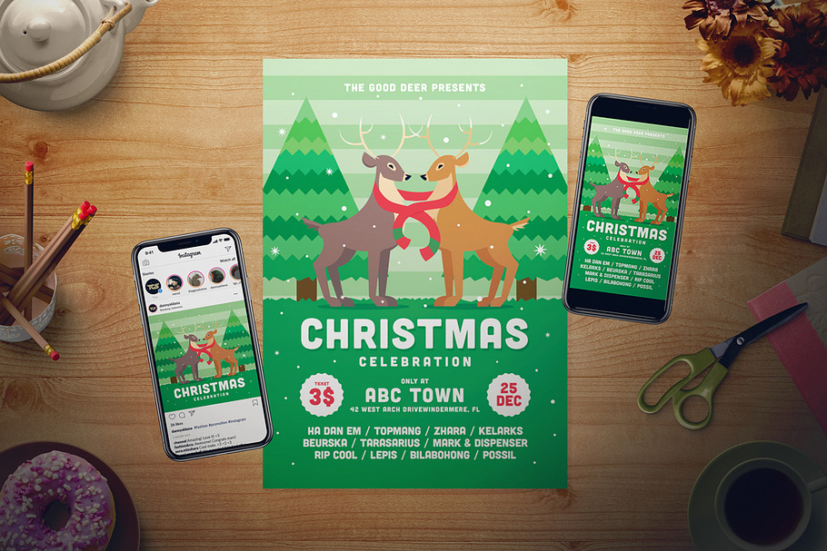 Christmas Event Flyer Set