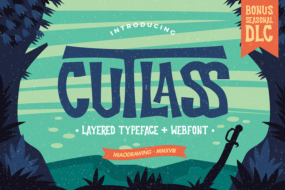 Cutlass Typeface + Bonus in Scary Fonts - product preview 8