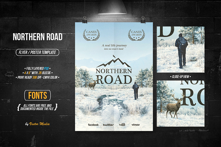 Northern Road - Flyer / Poster in Flyer Templates - product preview 8