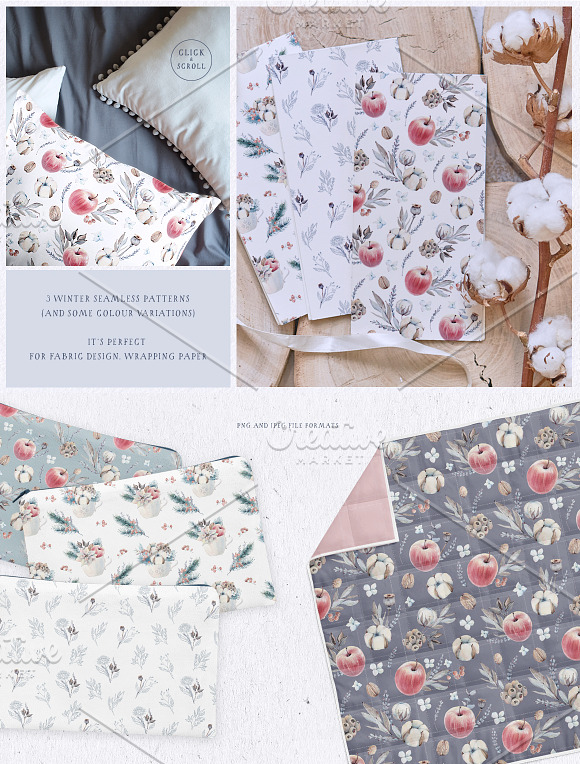 CHARMING SEASON Watercolor set in Illustrations - product preview 4