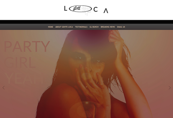 Gente Loca - One page Template in WordPress Portfolio Themes - product preview 1
