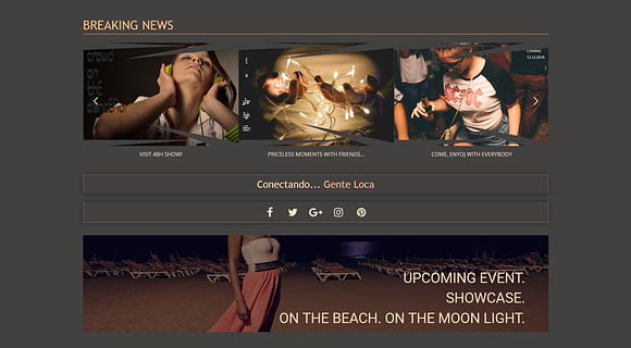 Gente Loca - One page Template in WordPress Portfolio Themes - product preview 5