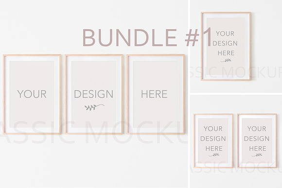 Classic Frame Mockup Bundle in Print Mockups - product preview 6