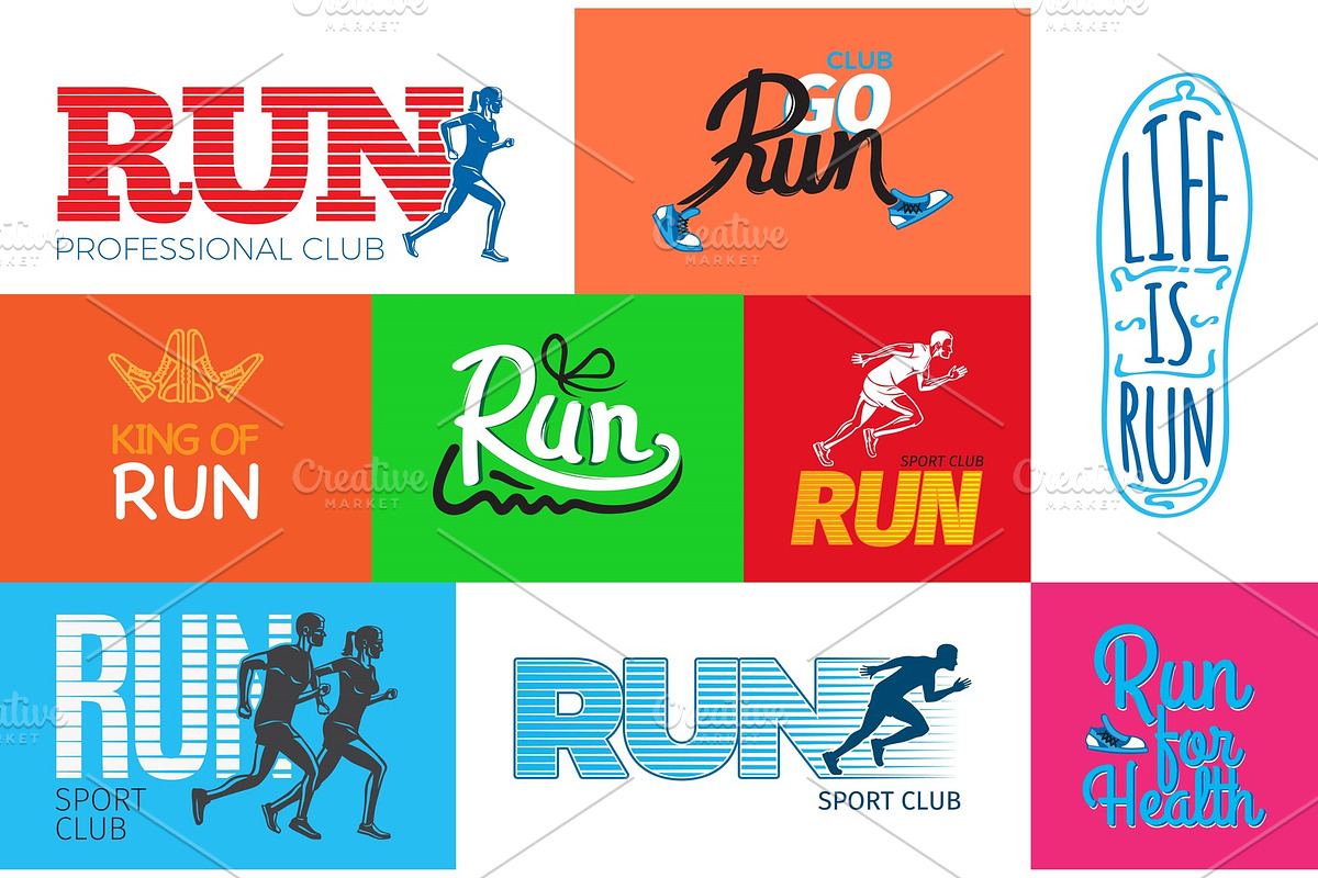 Run Professional Club. Club Go Run in Illustrations - product preview 8